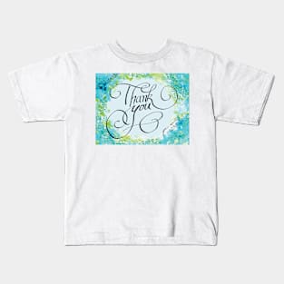 Thank you with bubbles Kids T-Shirt